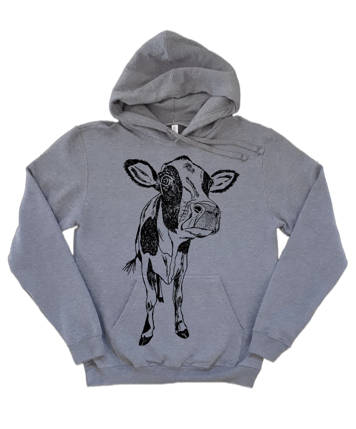 Curious Cow Unisex Fleece Hoodie