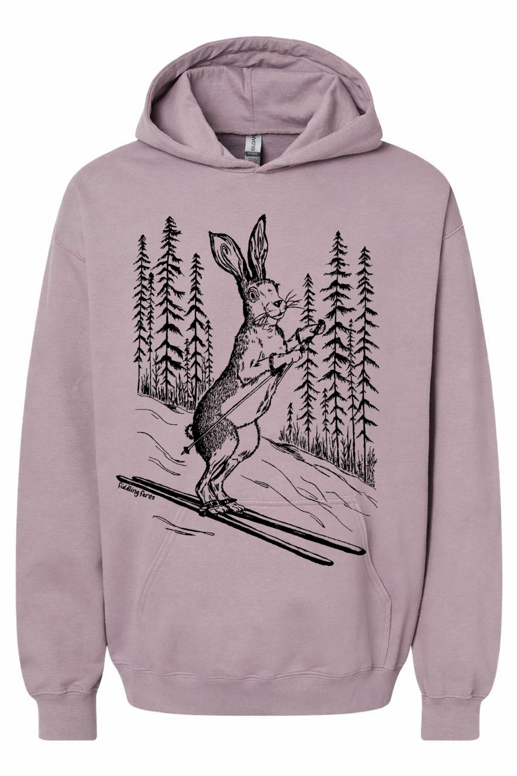 The Bunny Hill Unisex Fleece Hoodie