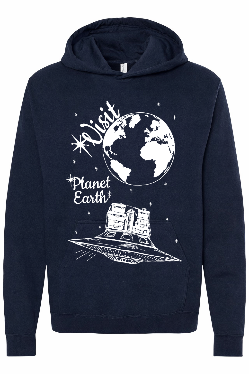 Visit Planet Earth Unisex Fleece Hoodie