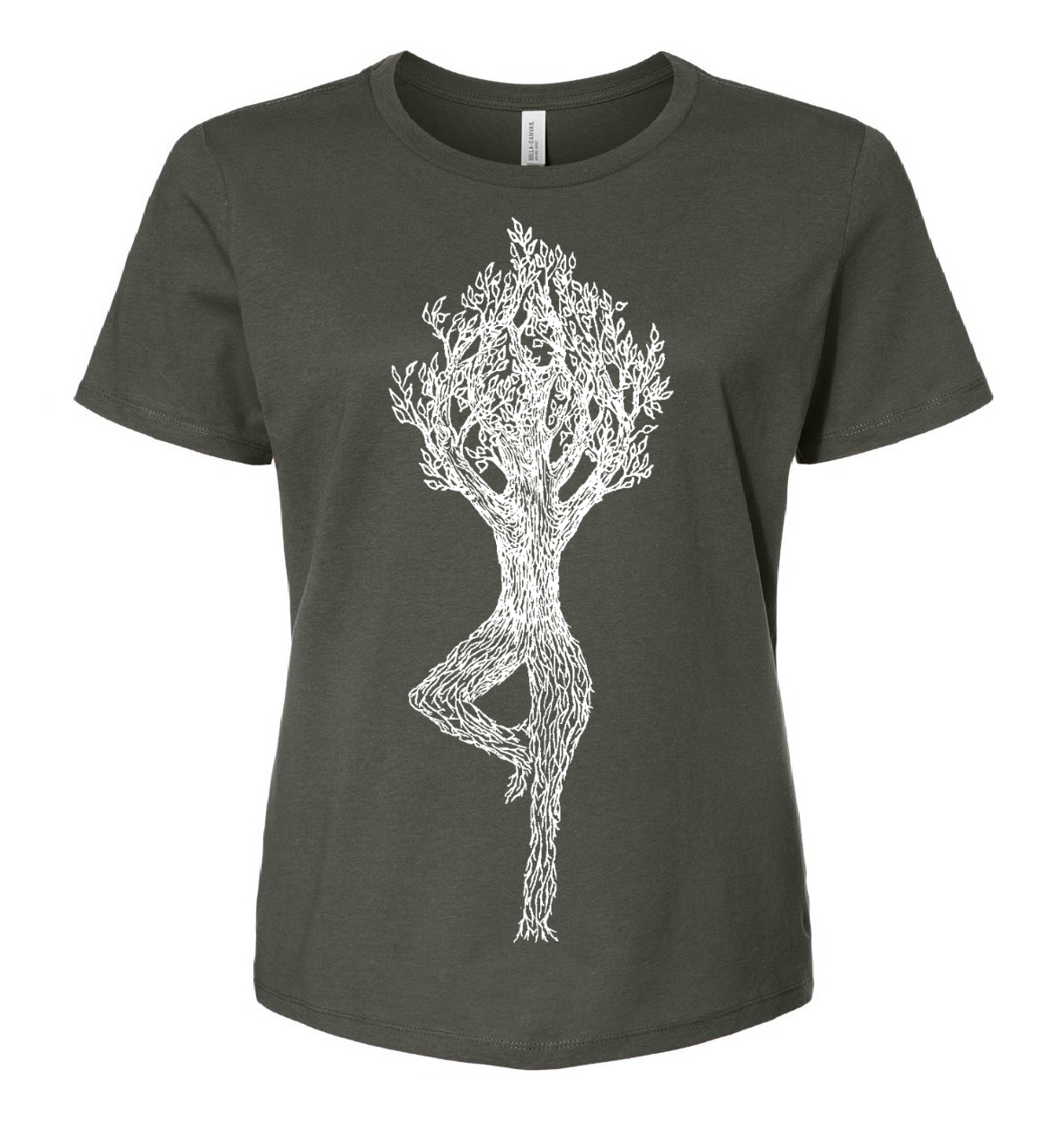 Tree Pose Loose Fit Ladies T Shirt