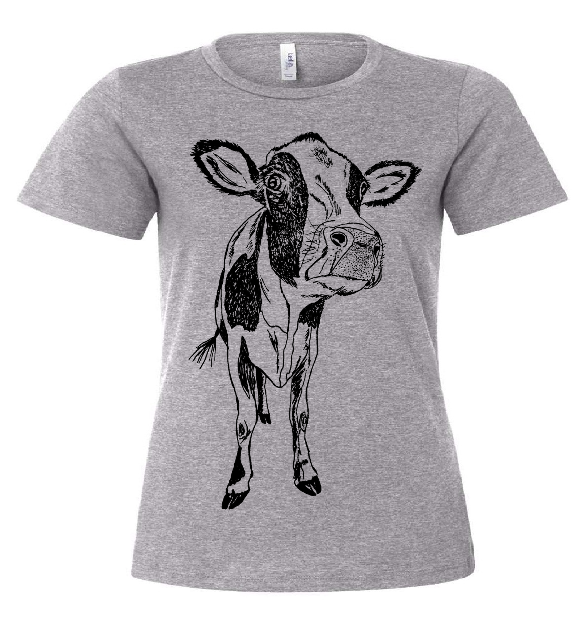 Curious Cow Ladies Loose Fit T Shirt