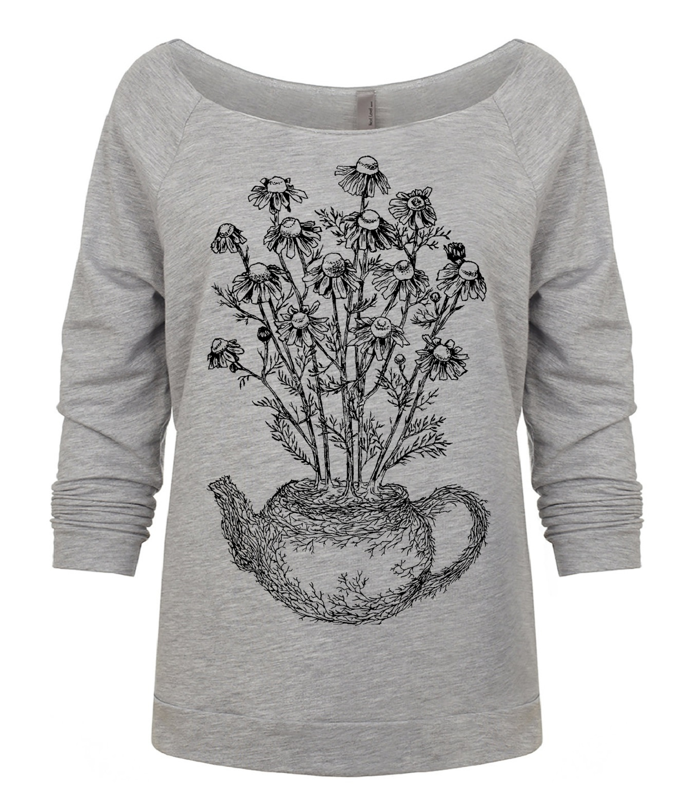 Chamomile Tea Ladies 3/4 Sleeve Boatneck Shirt