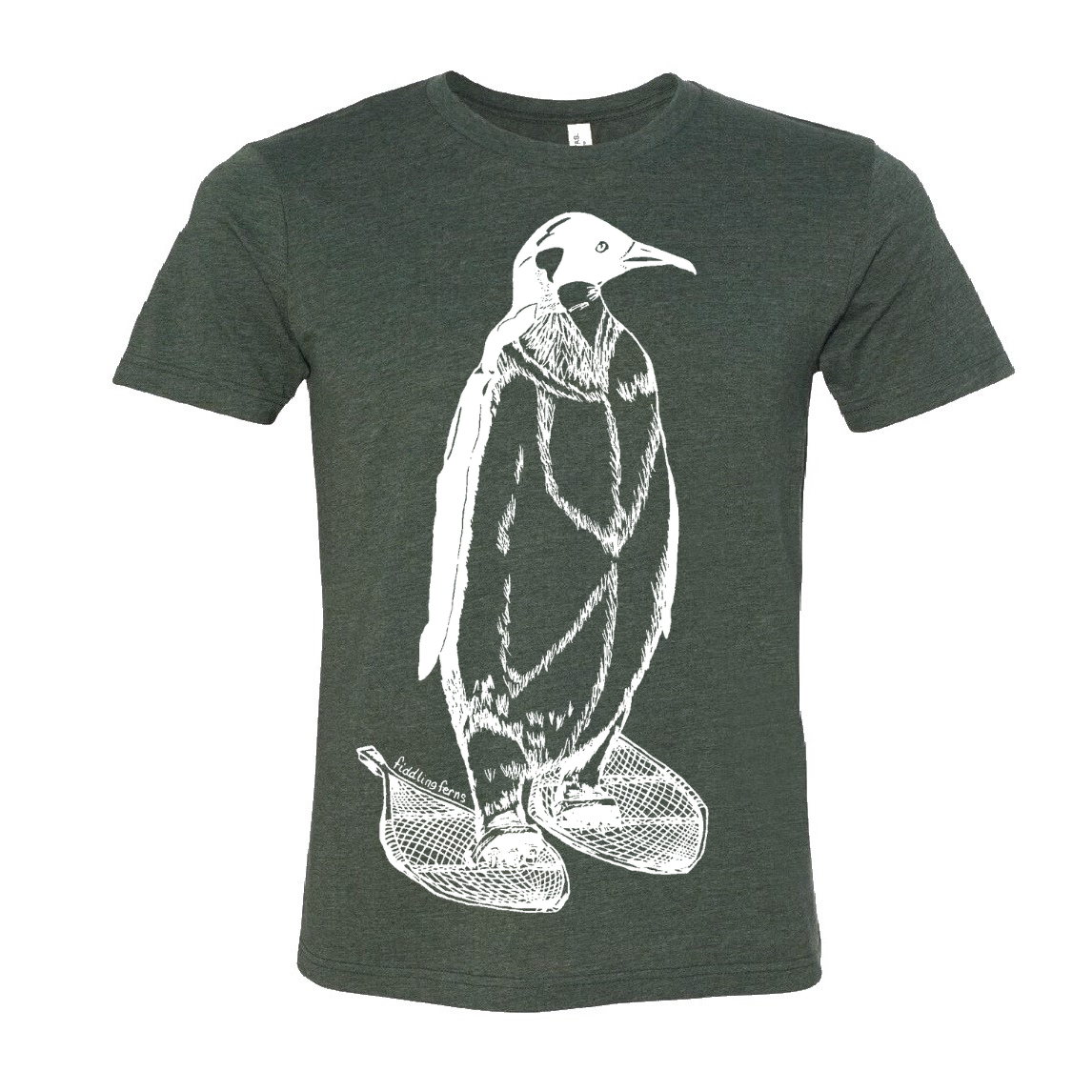 Penguin on Snowshoes Unisex T Shirt