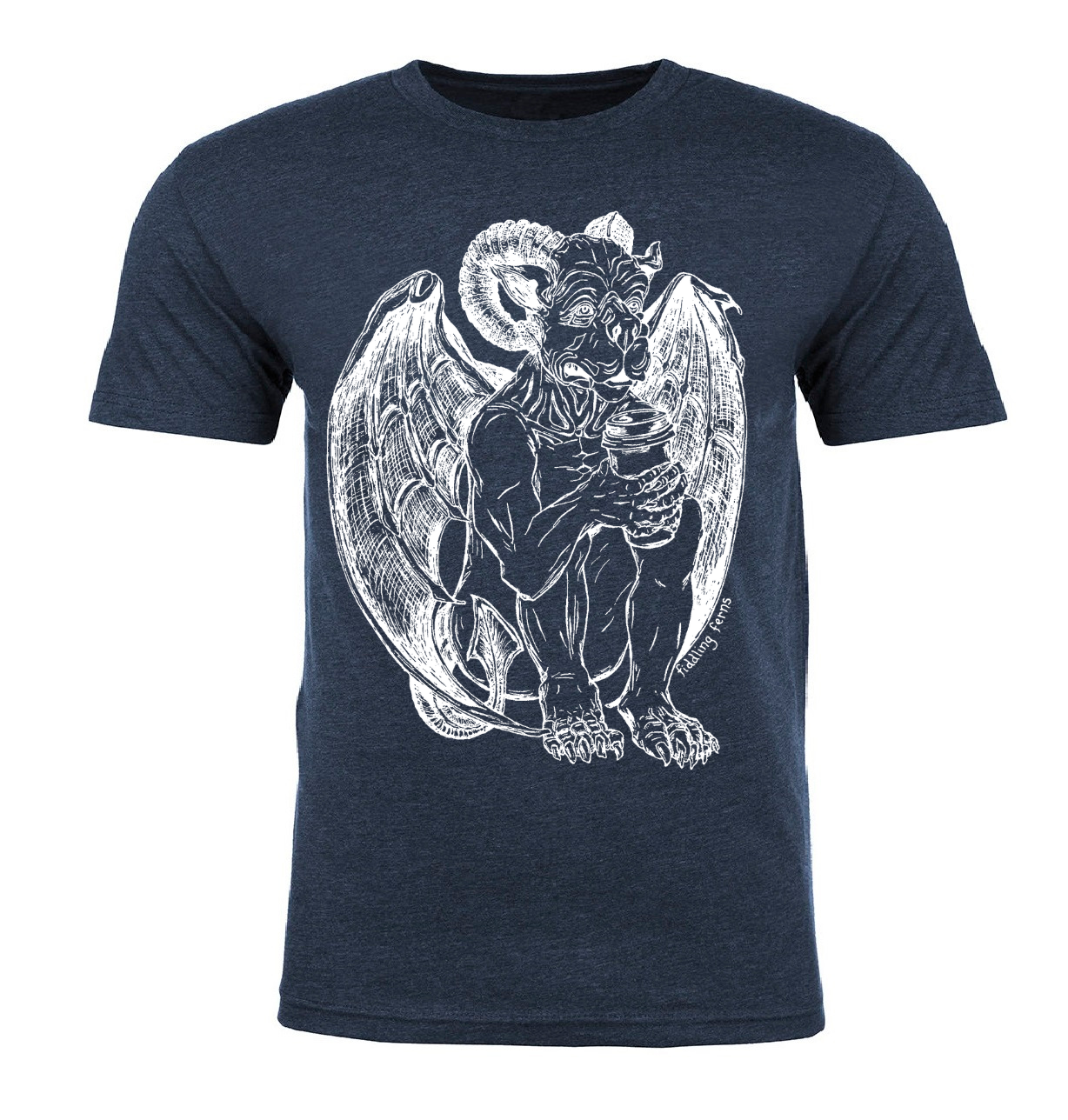 Gargoyle Drinking Coffee Unisex T Shirt