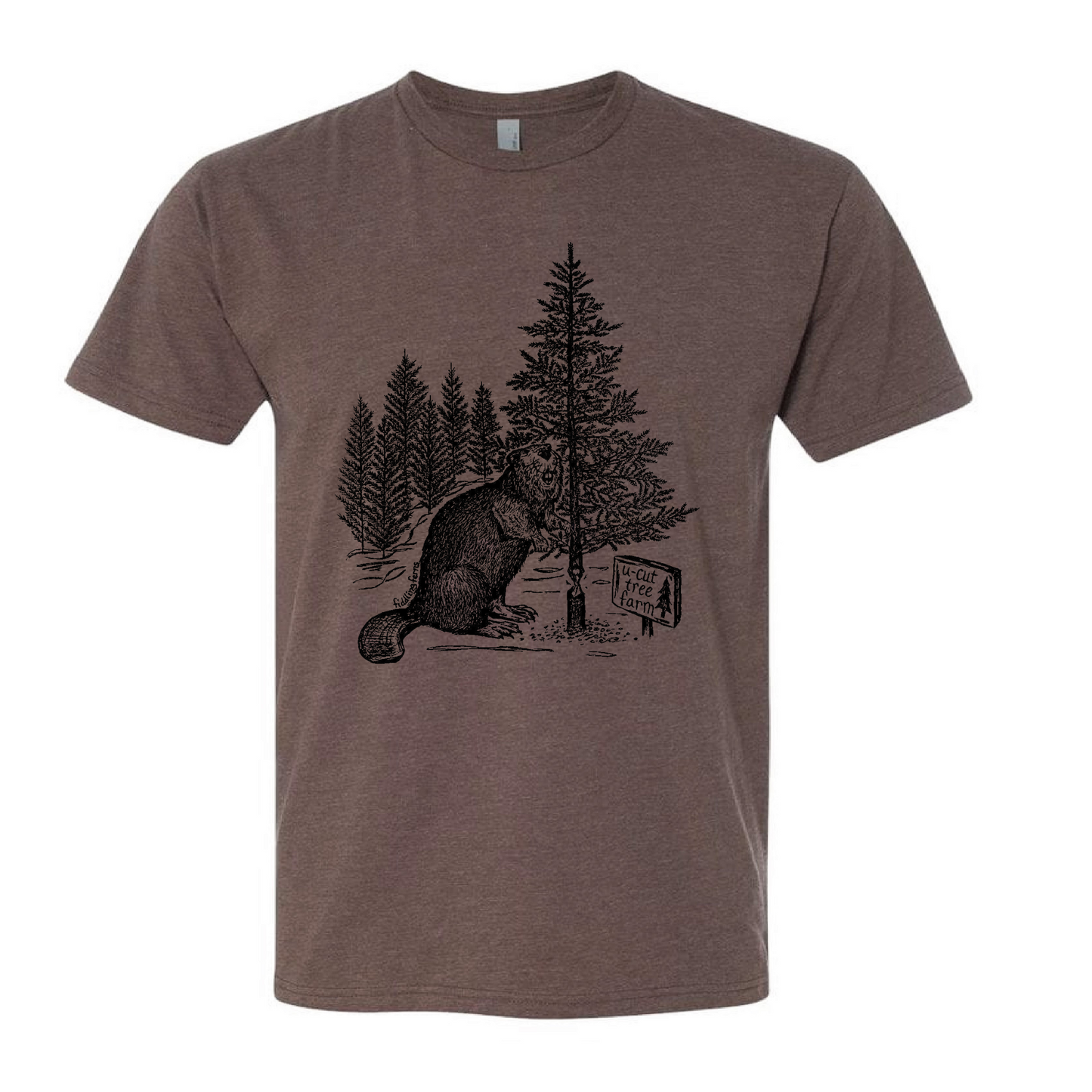 Beaver at a U Cut Tree Farm Unisex T Shirt