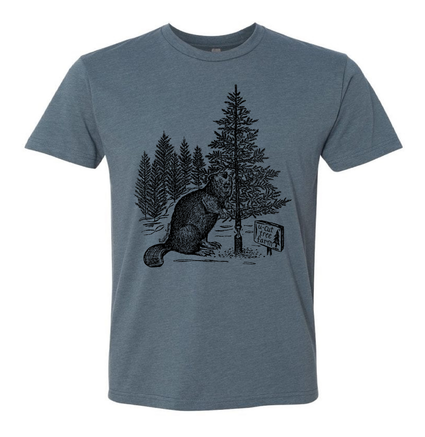 Beaver at a U Cut Tree Farm Unisex T Shirt