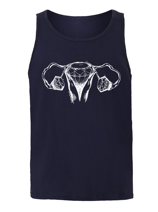 Diamond Uterus and Ovaries Unisex Tank Top