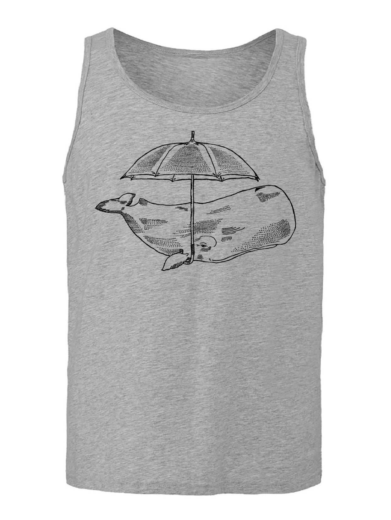 Whale with an Umbrella Unisex Tank Top