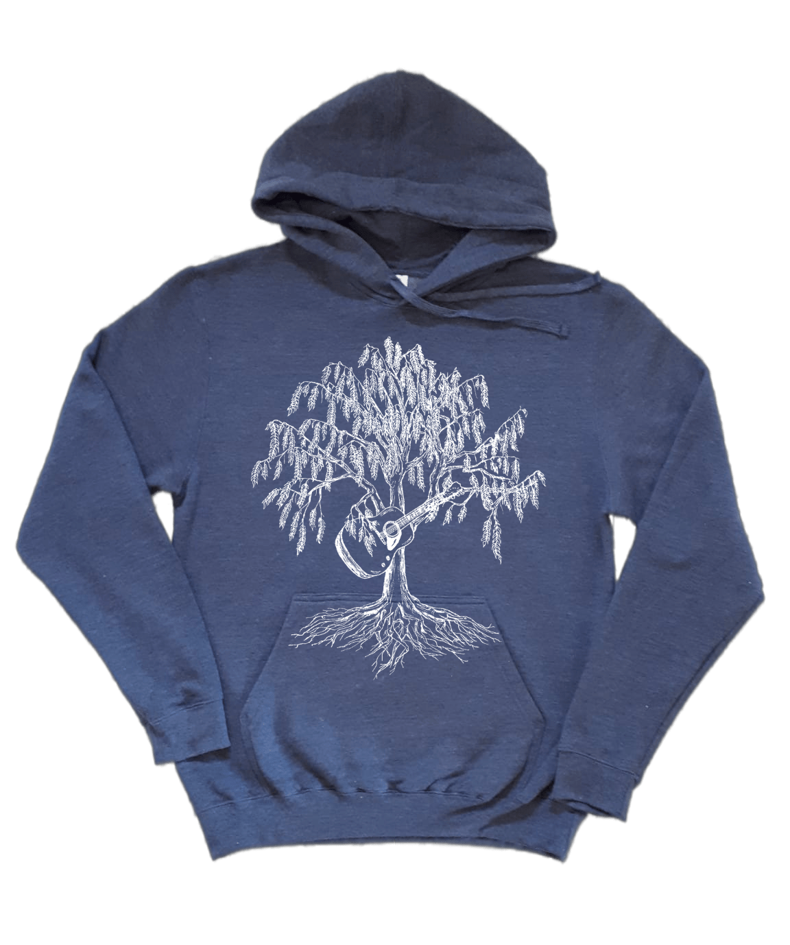 Weeping Willow Tree Guitar Unisex Fleece Hoodie