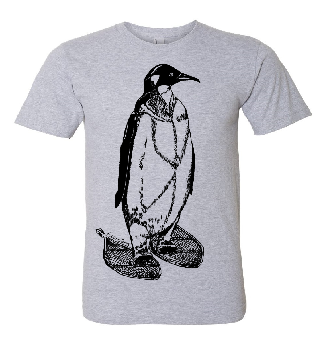 Penguin on Snowshoes Unisex T Shirt