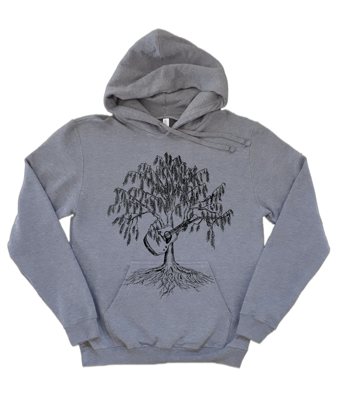 Weeping Willow Tree Guitar Unisex Fleece Hoodie