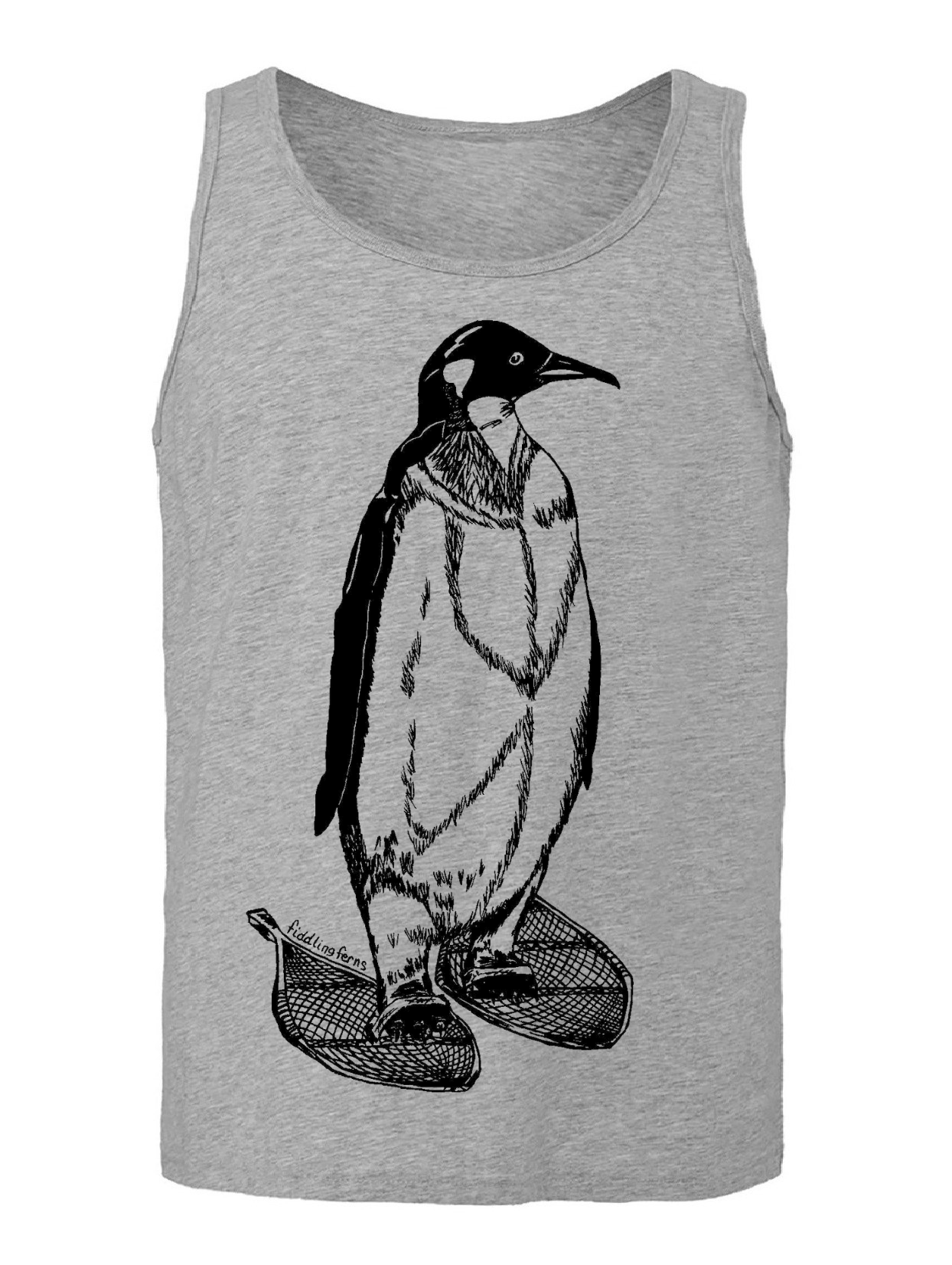 Penguin on Snowshoes Unisex Tank Top