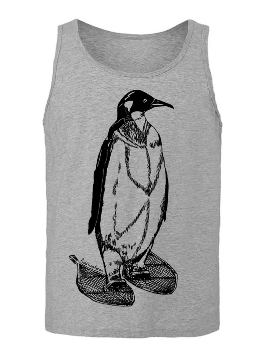 Penguin on Snowshoes Unisex Tank Top