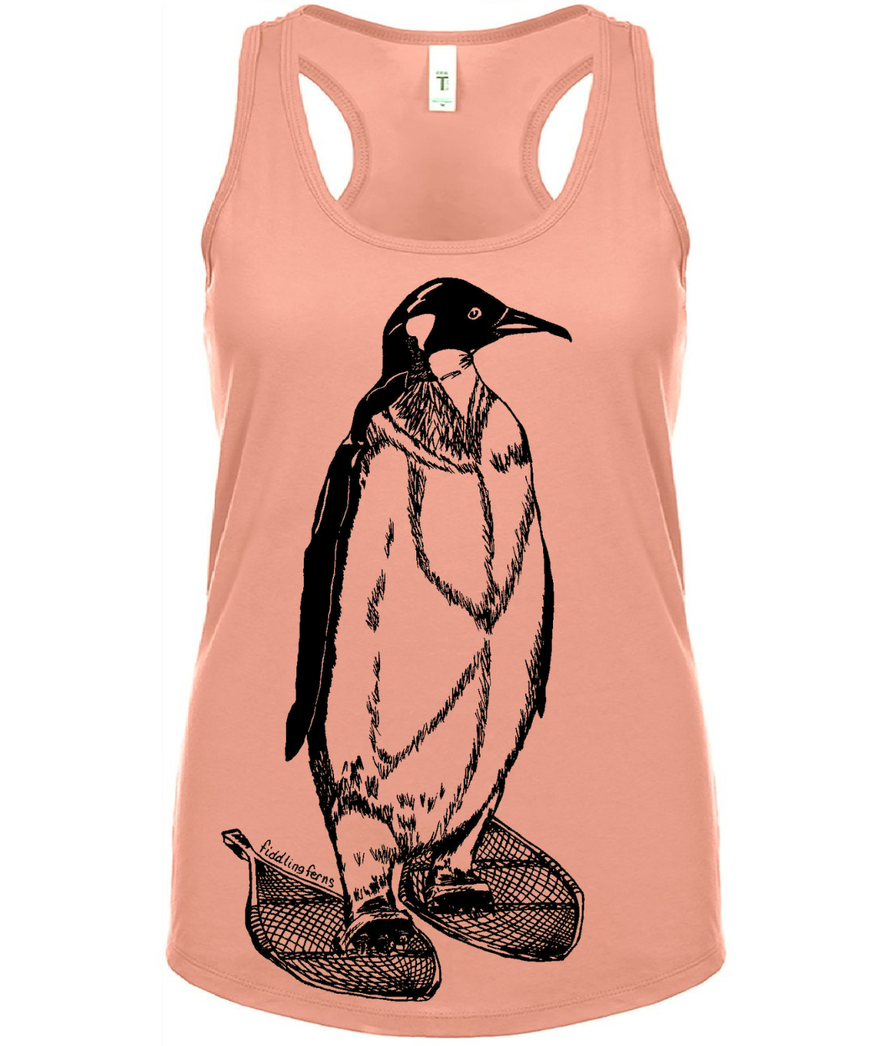 Penguin on Snowshoes Ladies Tank Top