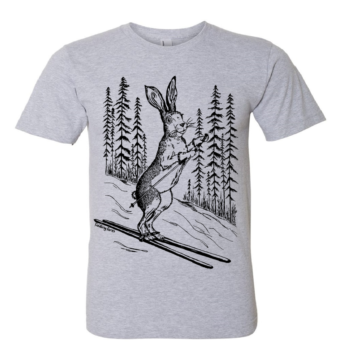 Bunny Hill Alpine Skier Unisex T Shirt