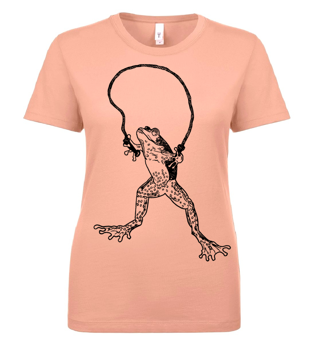 Jumping Frog Ladies T Shirt