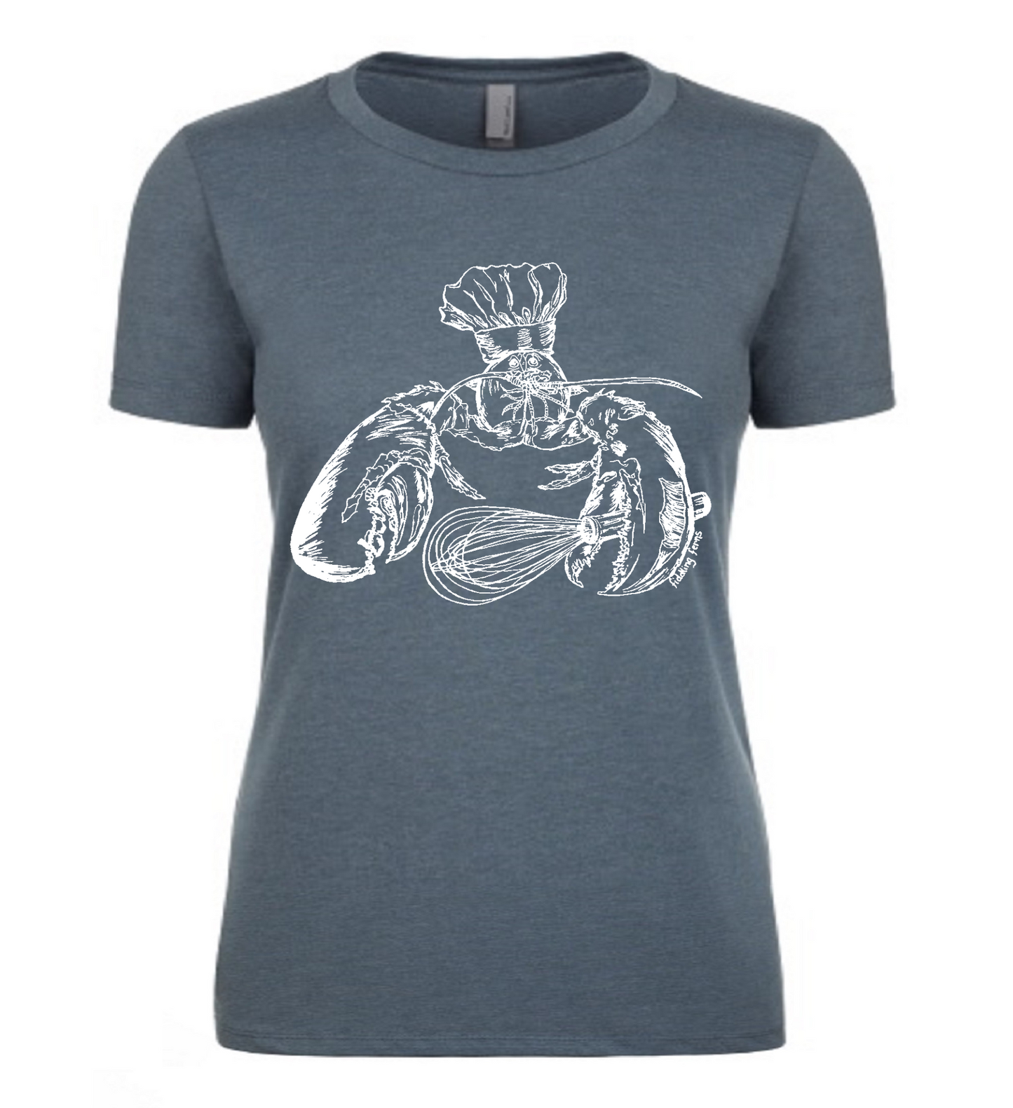 Chef Lobster Ladies T Shirt