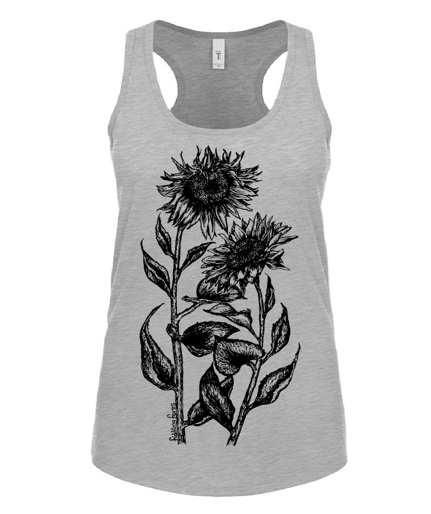 Sunflowers Ladies Tank Top