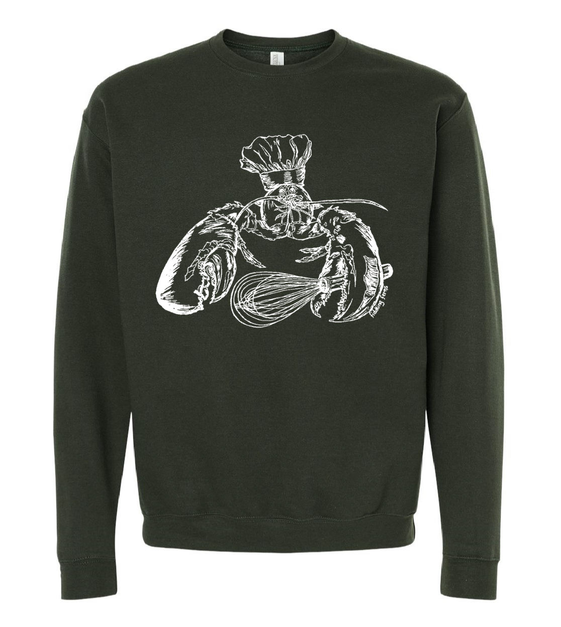Lobster Chef Unisex Fleece Crewneck