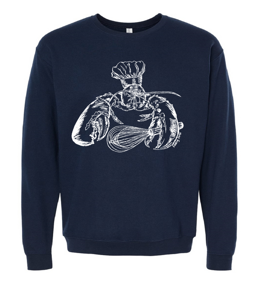 Lobster Chef Unisex Fleece Crewneck
