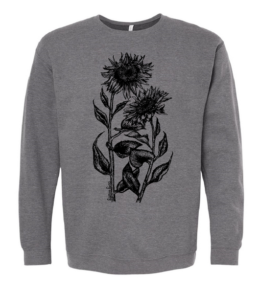 Sunflowers Unisex Fleece Crewneck