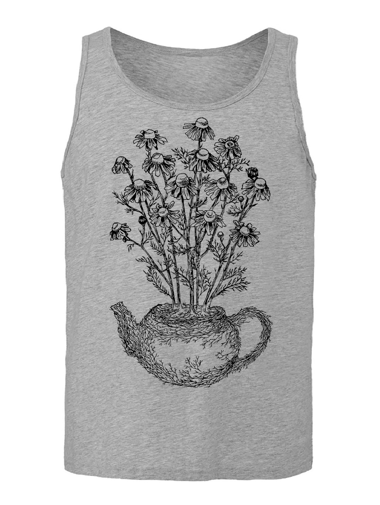 Chamomile Teapot Unisex Tank Top