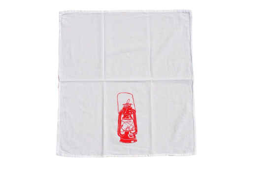 Classic Oil Lantern Flour Sack Tea Towel