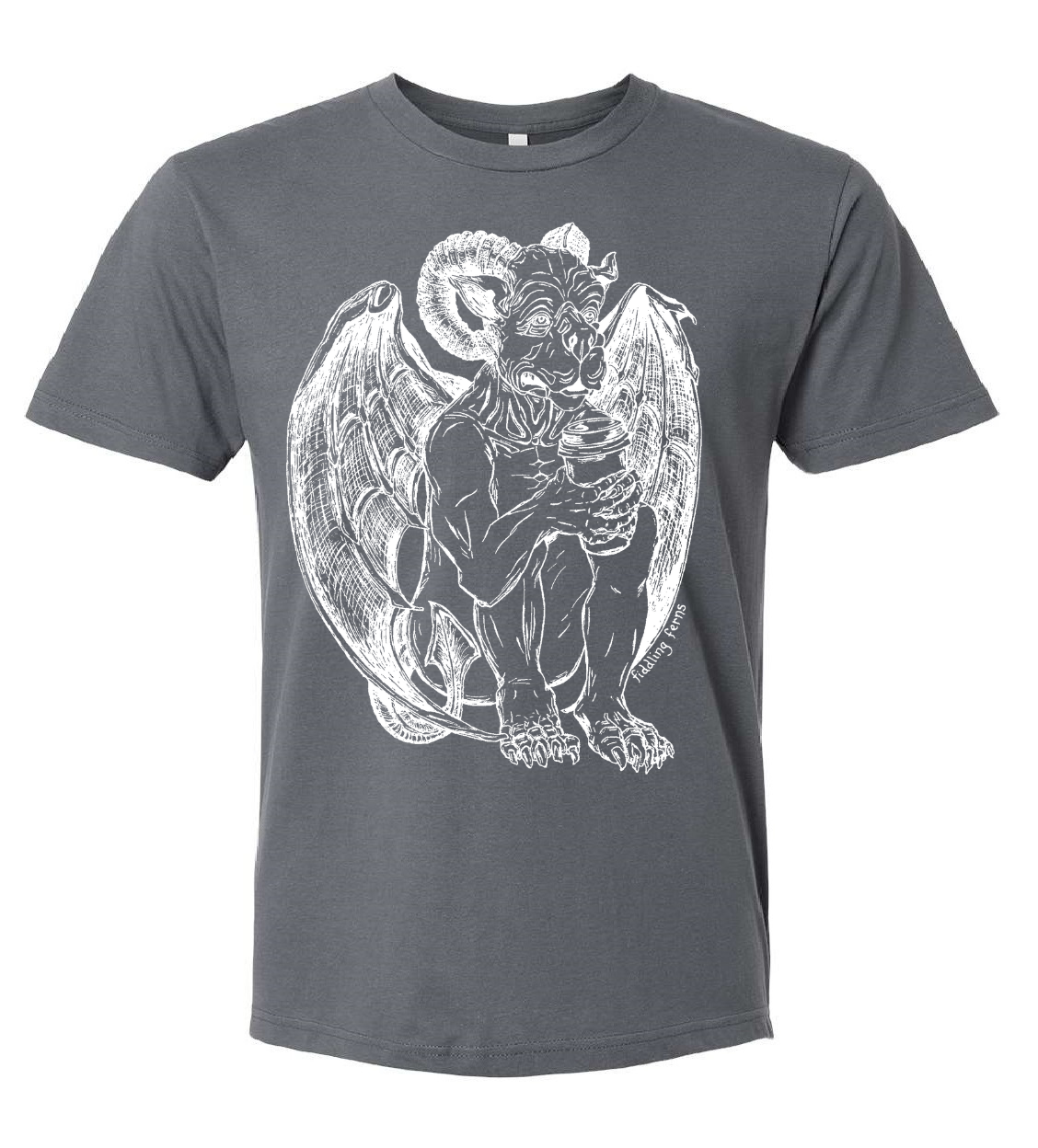 Gargoyle Drinking Coffee Unisex T Shirt
