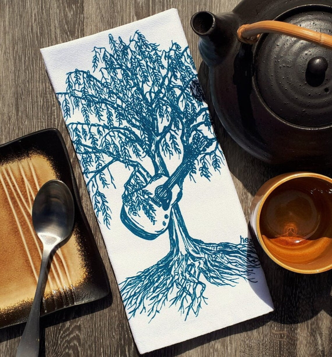 Set of 8 Trees and Forest Animals Napkins Bright