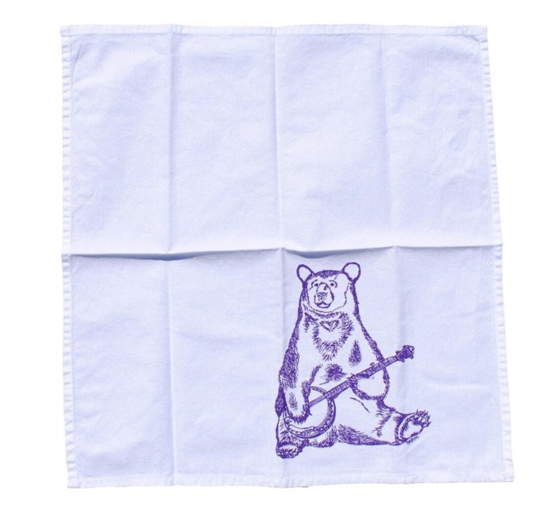 Set of 4 Forest Animal Napkins Bright