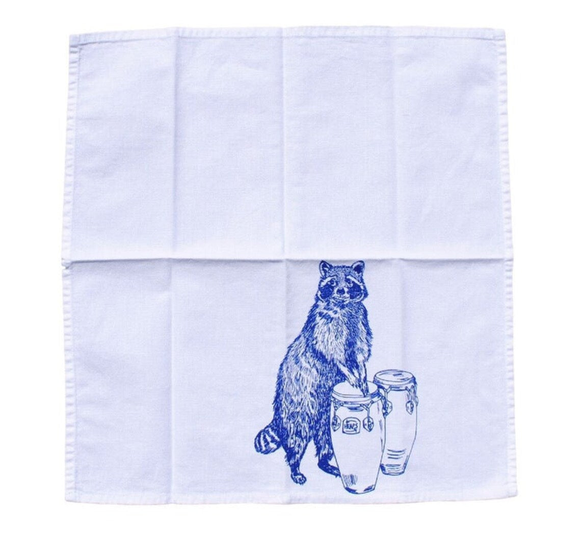 Set of 4 Forest Animal Napkins Bright