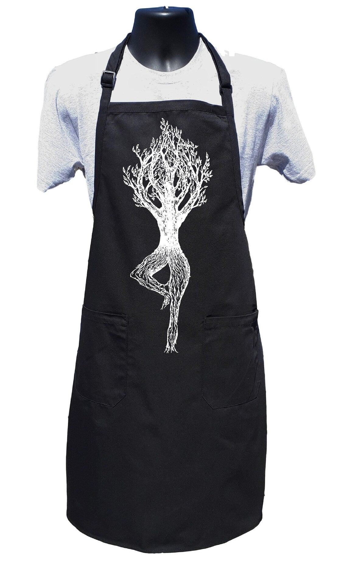 Tree Pose Chef's Apron with Pockets