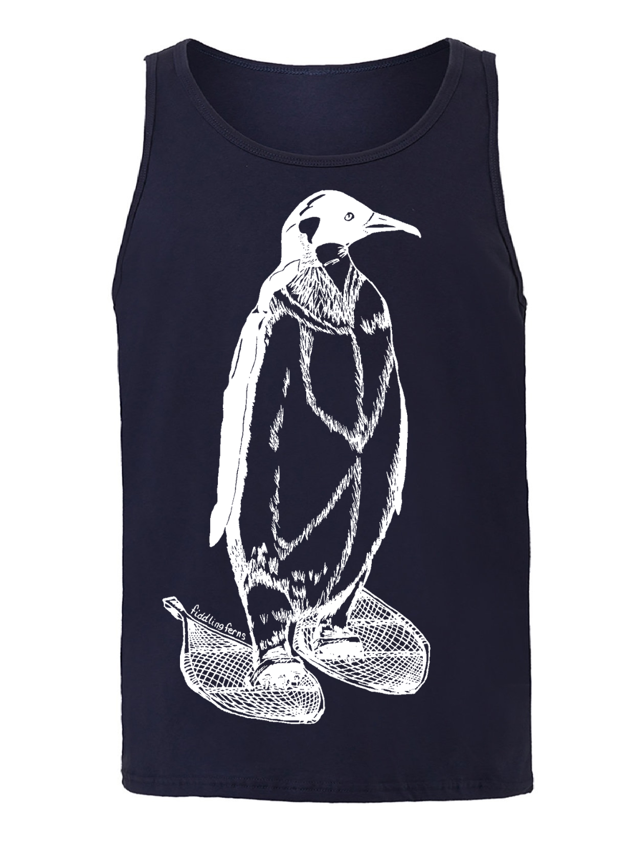 Penguin on Snowshoes Unisex Tank Top