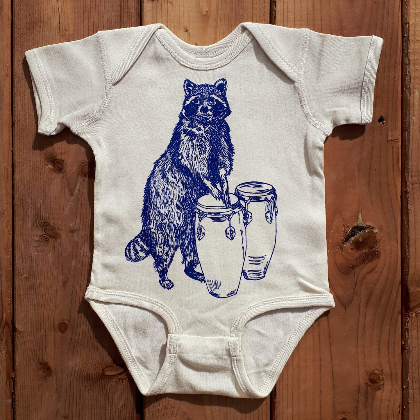 Raccoon Drummer Infant Bodysuit