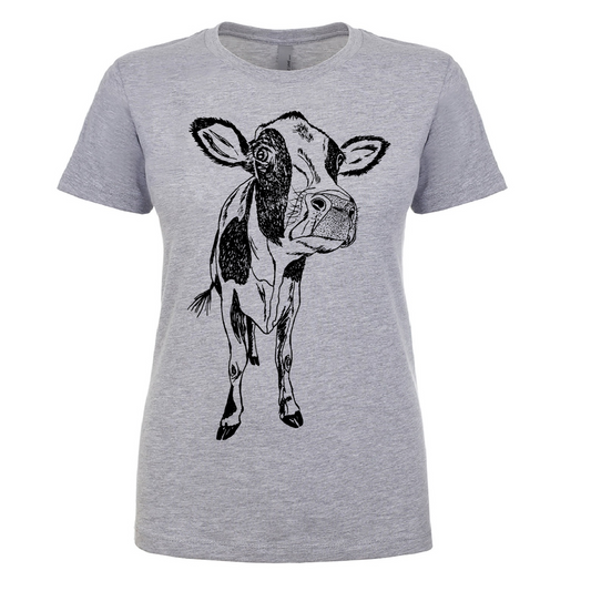 Curious Cow Ladies Snug Fit T Shirt