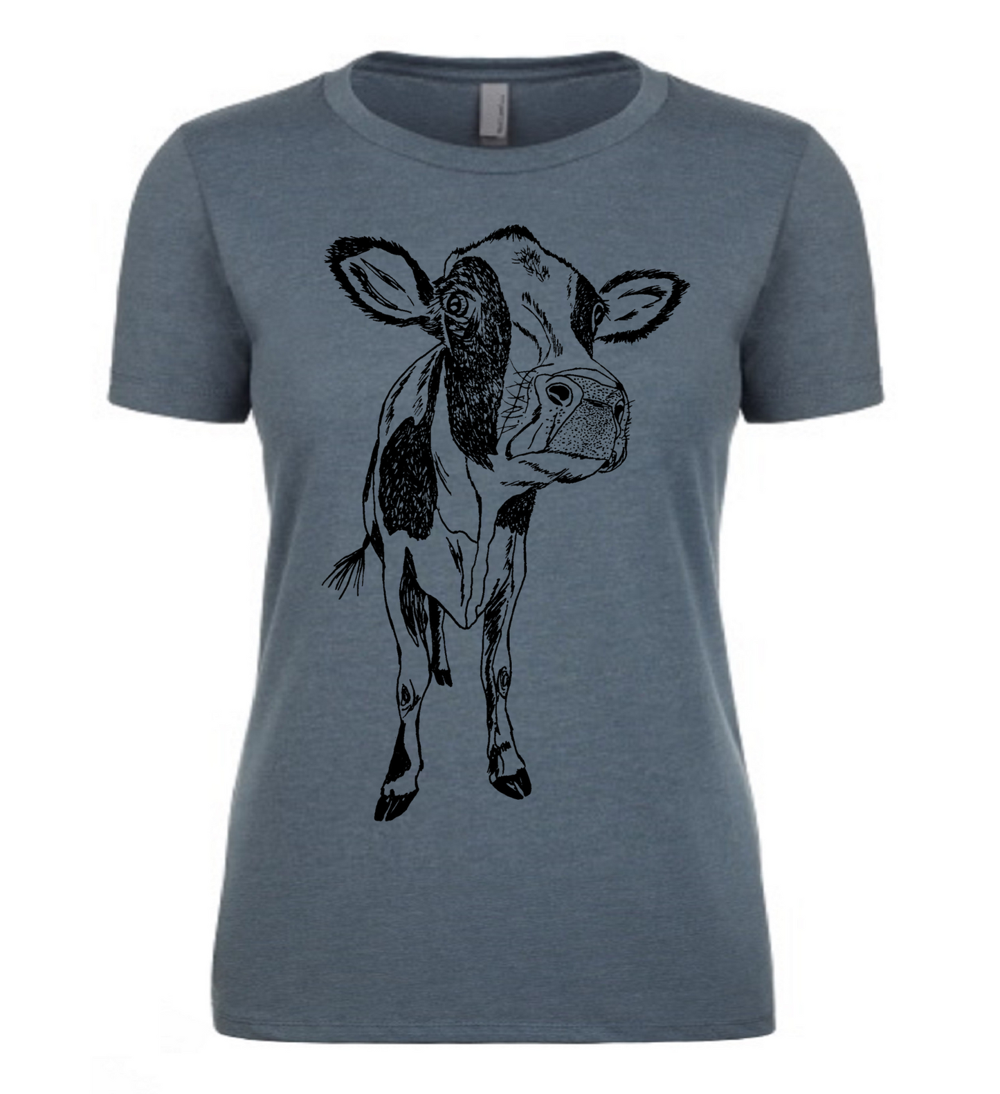 Curious Cow Ladies Snug Fit T Shirt