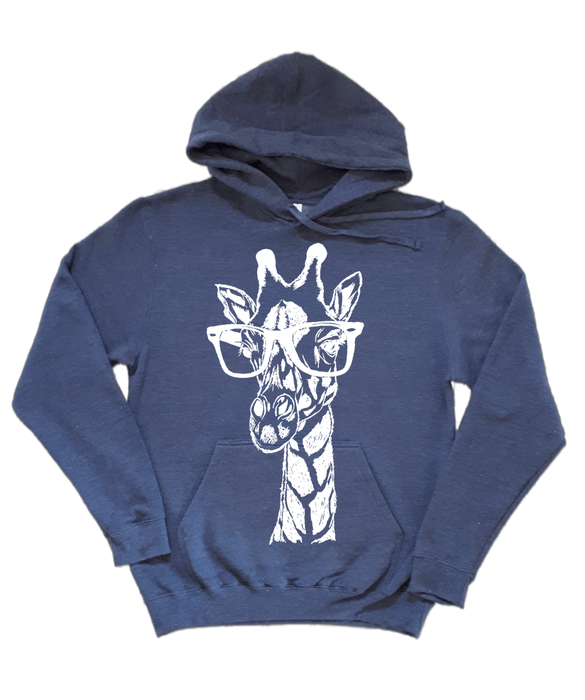 The Original Giraffe Wearing Glasses Unisex Fleece Hoodie