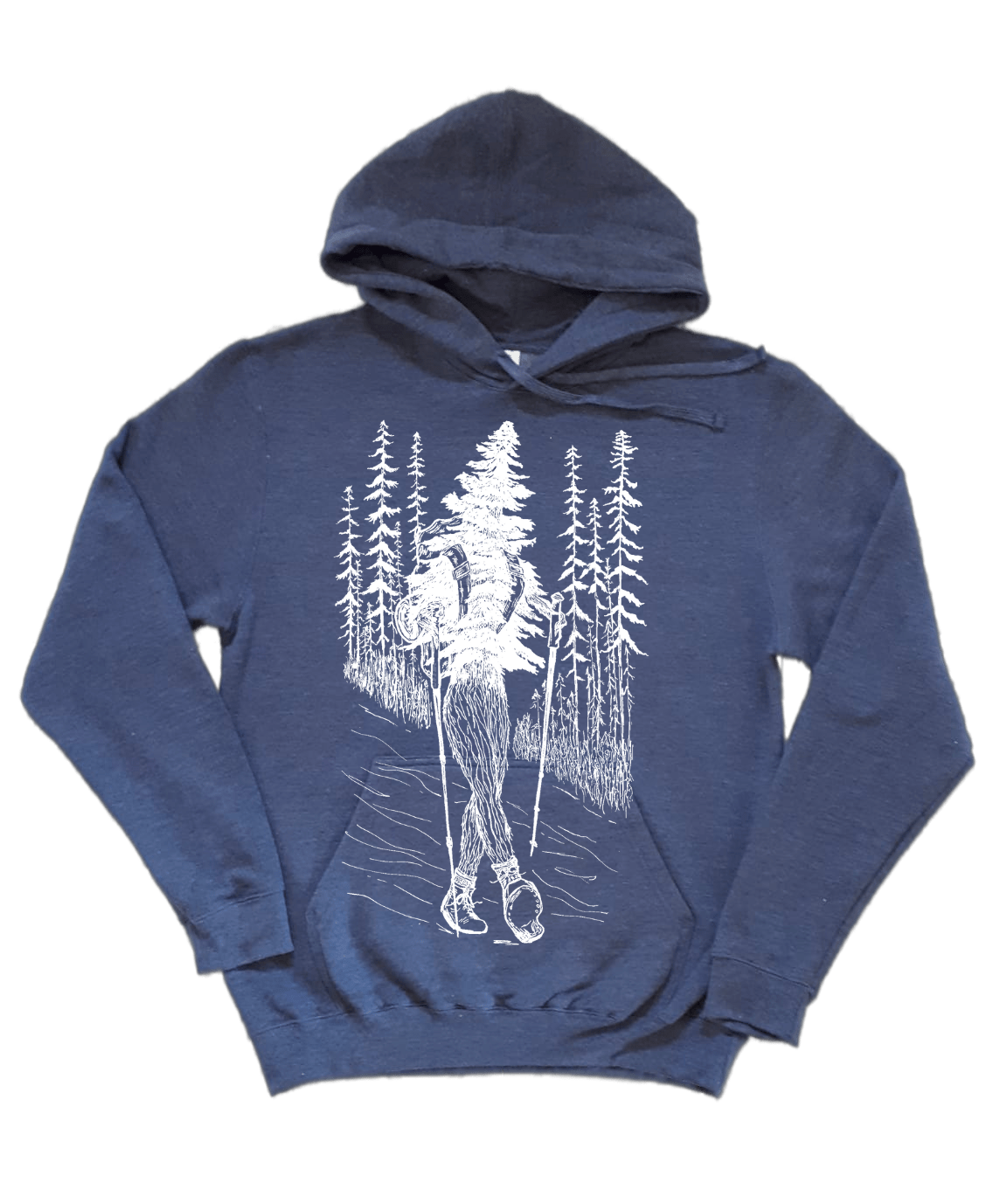 Hiking Tree Unisex Fleece Hoodie