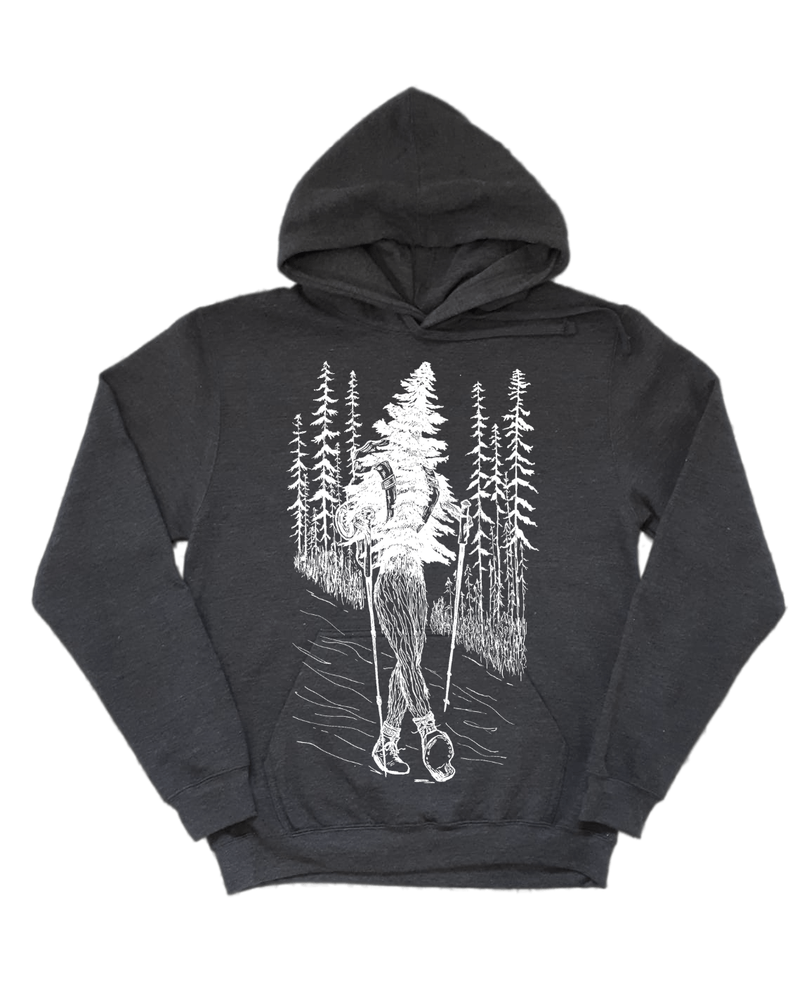 Hiking Tree Unisex Fleece Hoodie