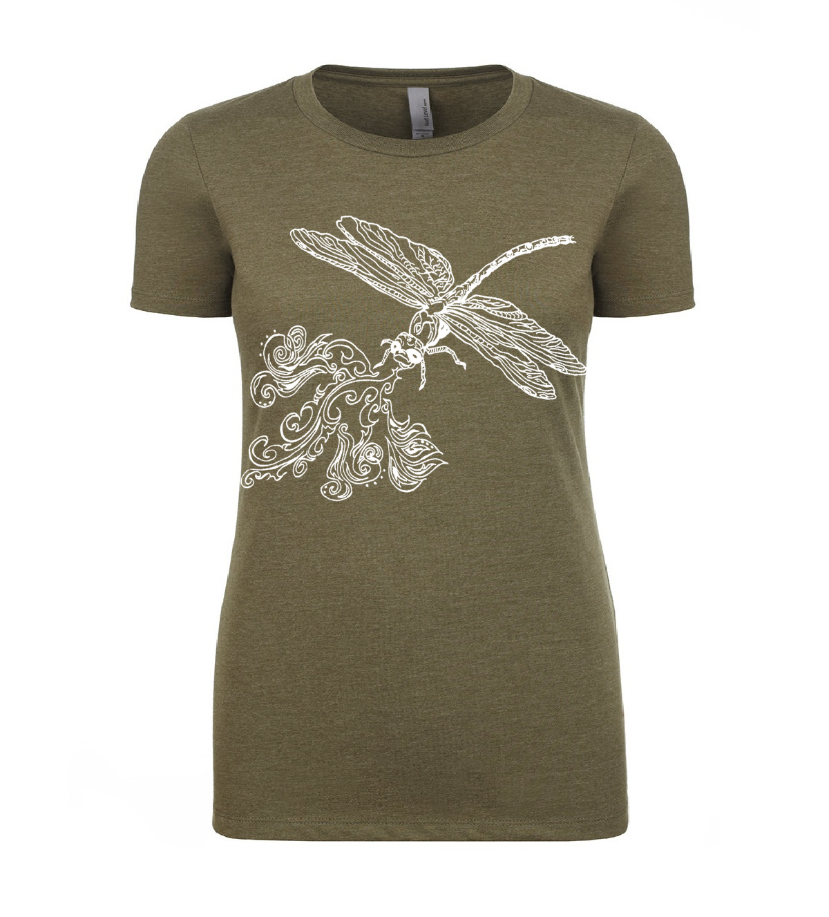 Fire Breathing Dragonfly Ladies T Shirt