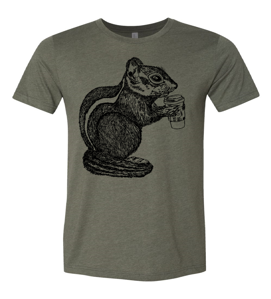 The Caffeinated Chipmunk Unisex T Shirt