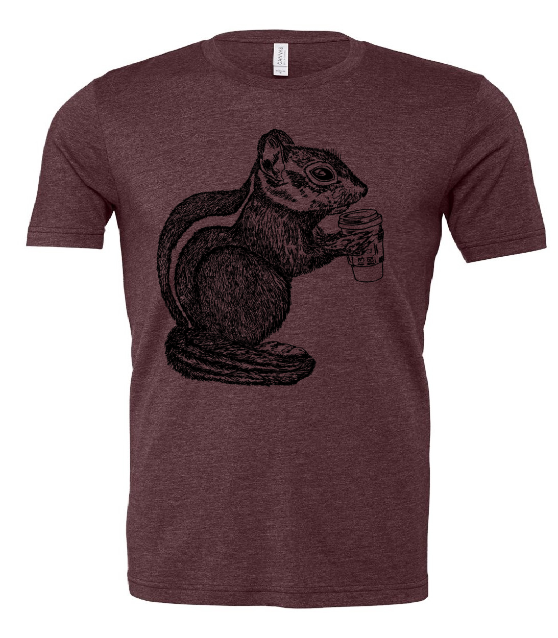 The Caffeinated Chipmunk Unisex T Shirt