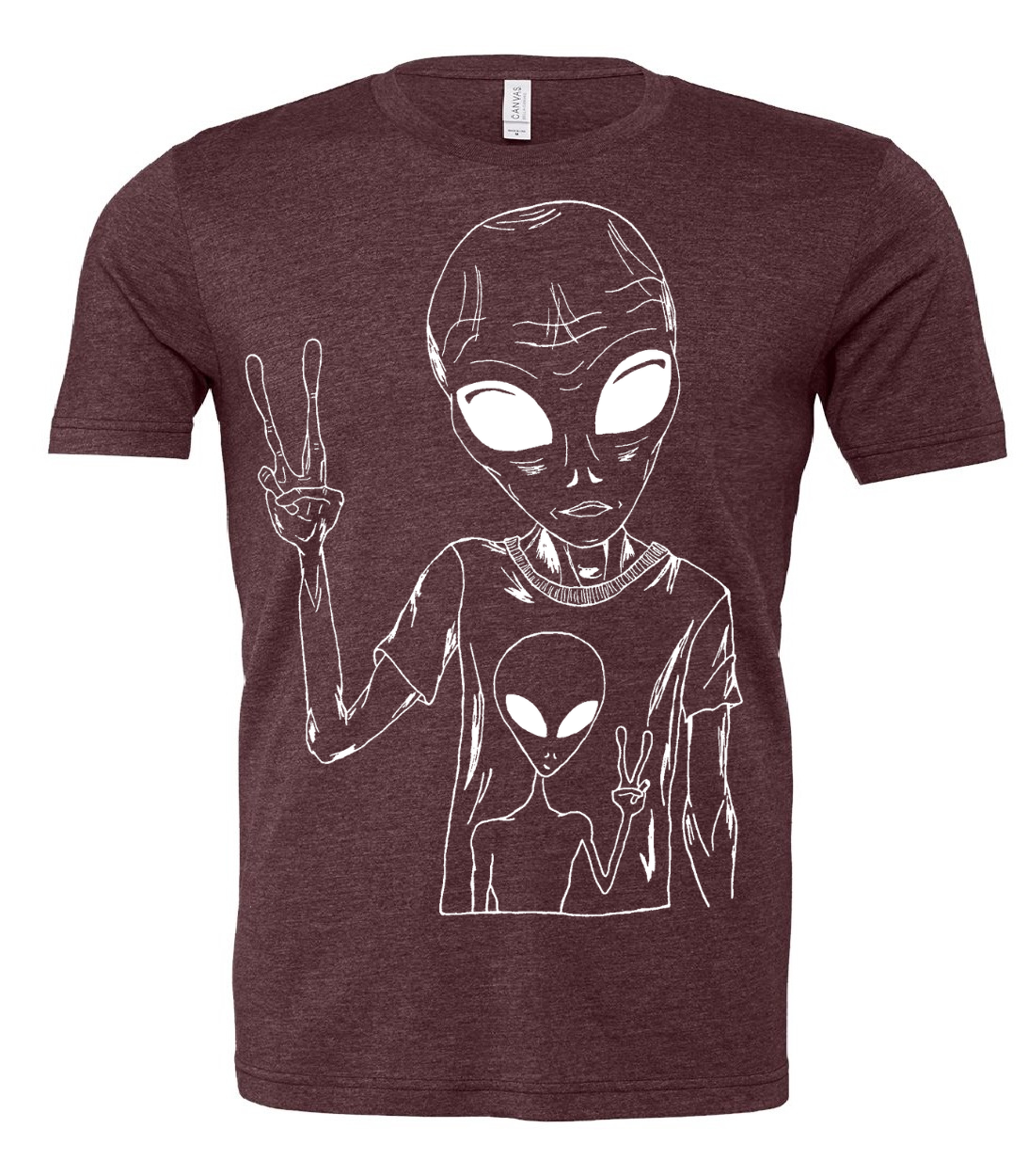 Alien Wearing an Alien T-Shirt Unisex T Shirt