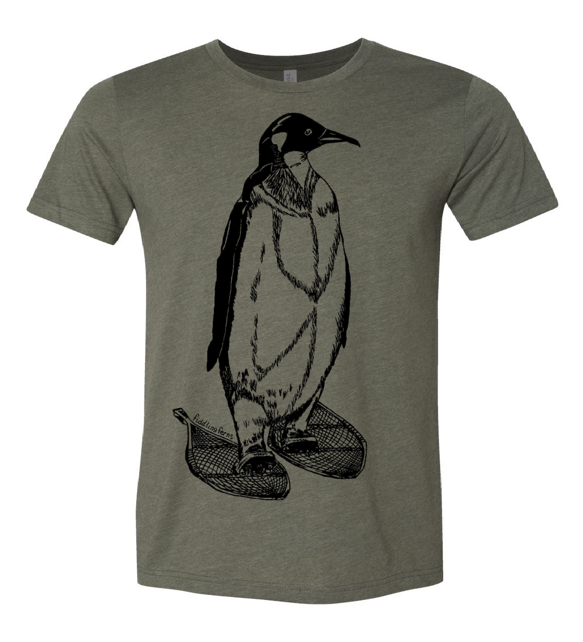 Penguin on Snowshoes Unisex T Shirt