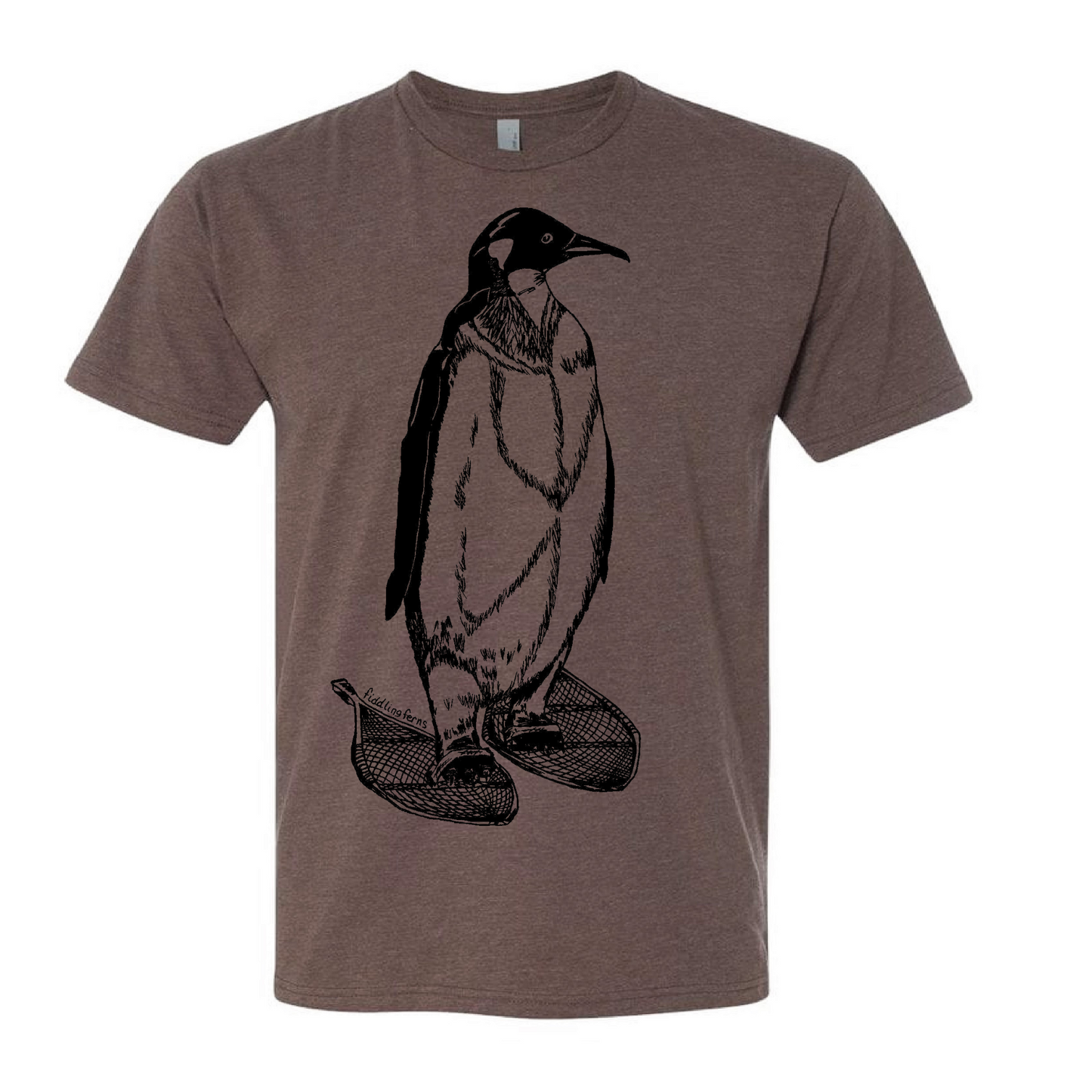 Penguin on Snowshoes Unisex T Shirt