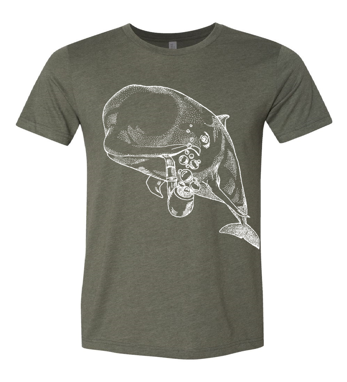 Pilot Whale with a Pipe Unisex T Shirt