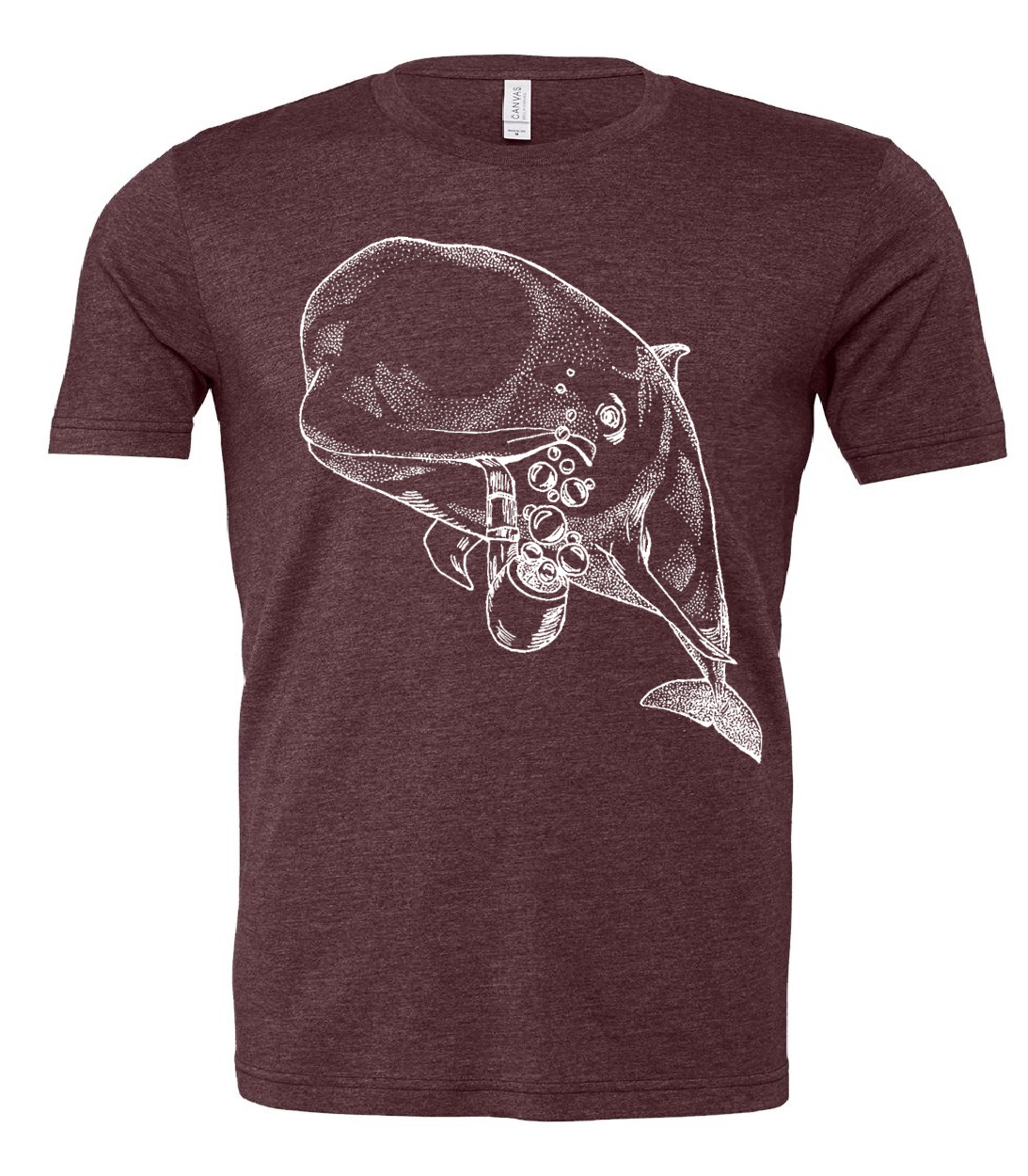 Pilot Whale with a Pipe Unisex T Shirt