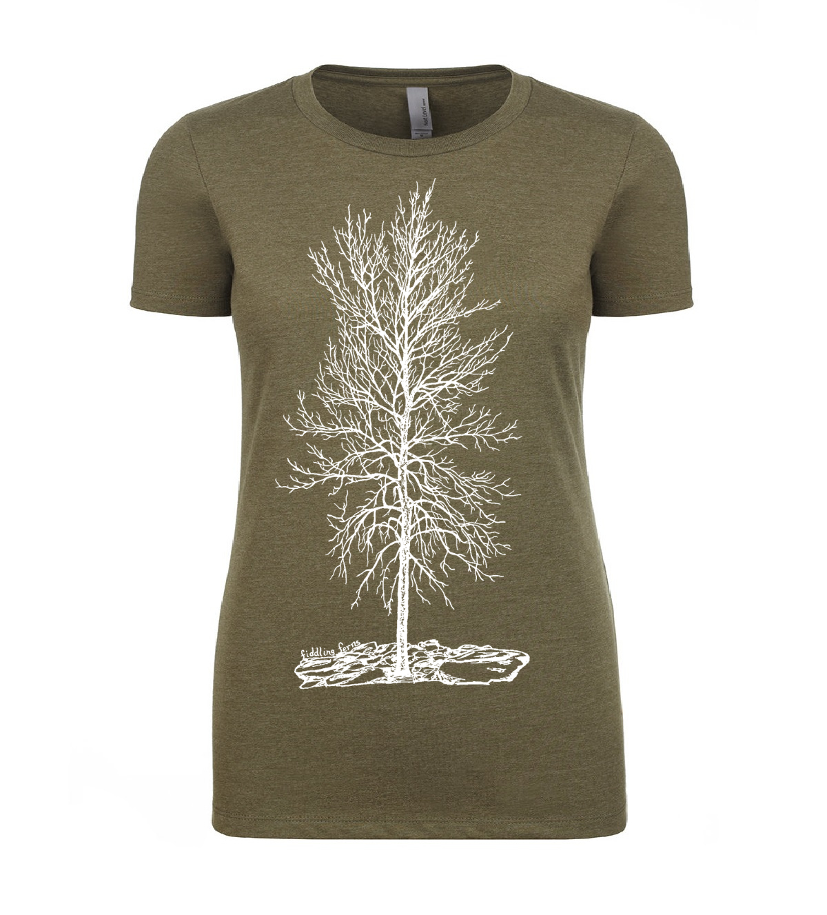 Bare Winter Tree "Solitude" Ladies T Shirt