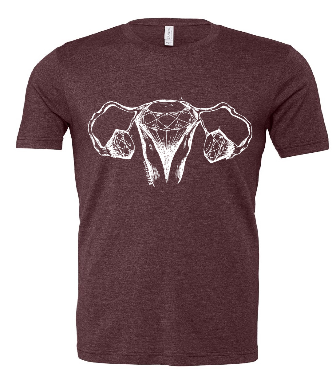 Diamond Uterus and Ovaries Unisex T Shirt