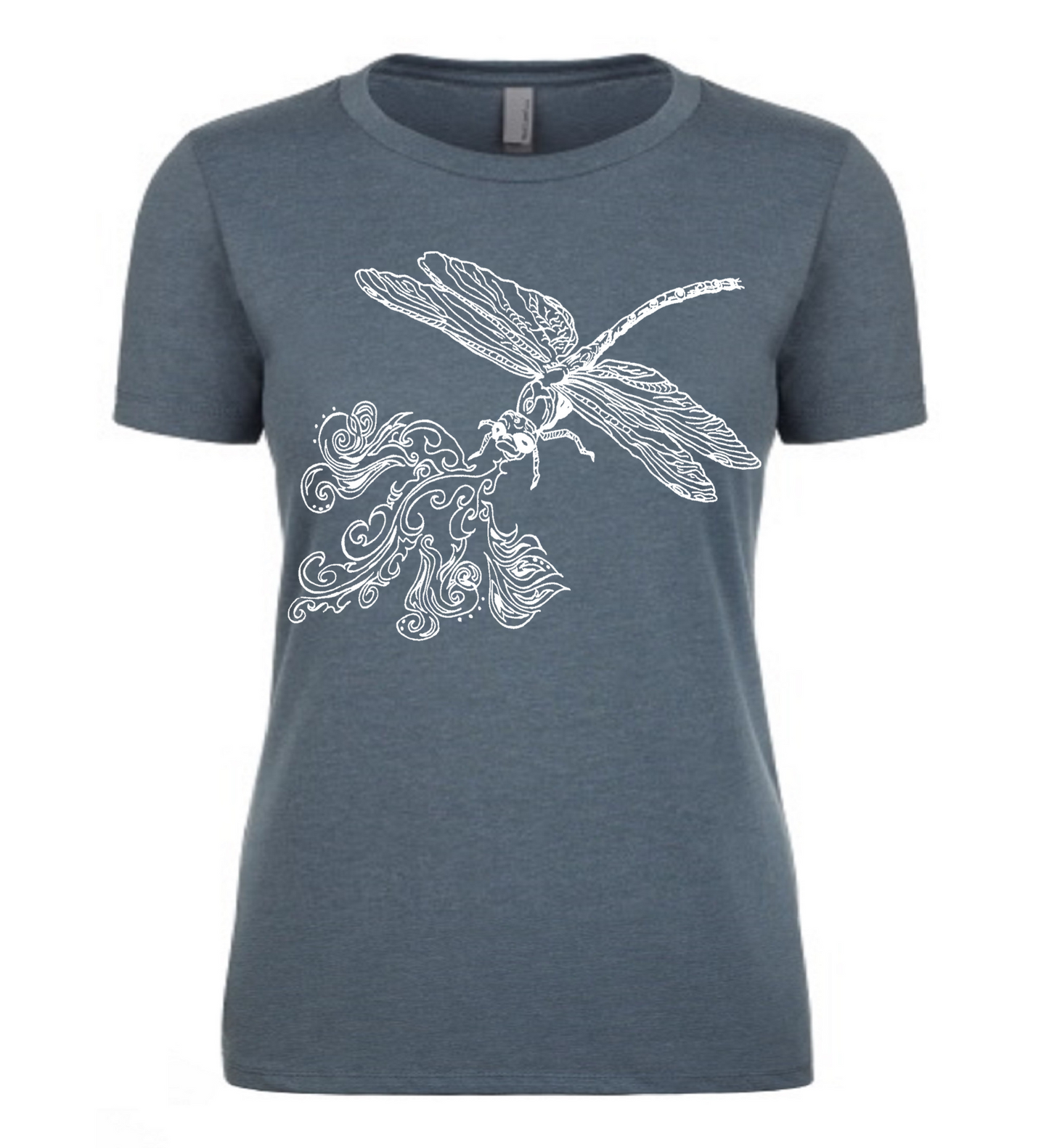 Fire Breathing Dragonfly Ladies T Shirt